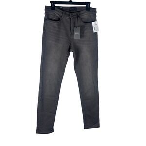 Caliville Mens‎ Slim Fit Jeans Denim Dark Grey TC6059ST Size Small NWT